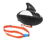 Open Water Swimming Buoy, Safety Float with Adjustable Waist Belt | PVC Construction, Portable Tow-float Visibility, Highly Visible Black Exterior, for Adult Swimmers, Scuba Trainees,