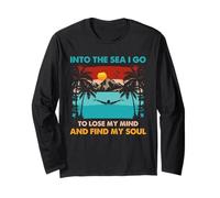 Open Water Swimming Into The Sea I Go Soul Quote Long Sleeve T-Shirt