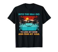 Open Water Swimming Into The Sea I Go Soul Quote T-Shirt