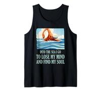 Open Water Swimming Into The Sea I Go Soul Quote Tank Top