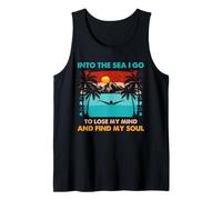 Open Water Swimming Into The Sea I Go Soul Quote Tank Top