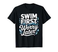 Open Water Triathlon Swimmer Lake Entry Swimming T-Shirt