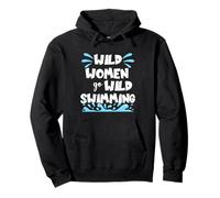 Open Water Wild Swimming Cold Lakes Rivers Sea Extreme Swim Pullover Hoodie