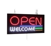 Open Welcome Sign, TOPKING Signage, LED Neon Open, Store, Window, Shop, Business, Display, Grand Opening Gift