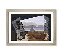 Open Window by Juan Gris Framed Print | A2 Oak Framed Wall Art | Ready to Hang | Modern Nature Picture | Living Room Bedroom Lounge Office