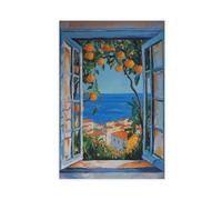 Open Window Henri Matisse Inspired (4) Canvas Poster Bedroom Decor Landscape Office Room Decor Gift 16x24inch(40x60cm)