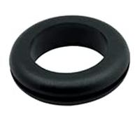 Open Wiring Grommets 6,9,12,16,20,25,32,38 & 50mm Black Rubber (10, 38mm)