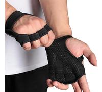 Open Workout Gloves | Weight Lifting Gloves With Wrist Support | Non-Slip Silicone Padded Palm Protection | Full Palm Protection Weight Lifting For Fitness, Pull-Ups,