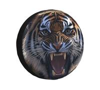 Open Your Mouth And Head Like A Tiger Spare Tire Cover Wheel Tire Covers,Waterproof Dust-Proof Tire Covers Protector Universal Fit For Trailer Rv Suv Truck Camper 16 Inch