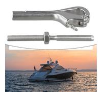 Openable Pelican Hook in Marine Grade 316 Stainless Steel Quick Release Shackle for Securing Anchors Life Rafts and Safety Railings on Vessels (6mm 95.2mm)