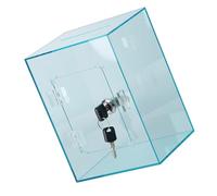 Openable Practical Acrylic Savings Jar Visible Cash Case Elegant Coin Banks With Removable Lid Cash Saving Box Cube Shape Clear Piggy Banks