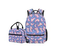 OPENARTUP Axolotl Backpack with Lunch Box Girls Back to School Bag 6Th Grade Bookbag Purple Elementary Backpacks Kids Cute Backpack Large Capacity 8-12 Insulated Lunch Boxes