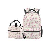 OPENARTUP Axolotl Backpack with Lunch Box Girls Insulated Elementary School Backpacks for Girls 1st Grade School Bag 17 Inch Laptop Lunch Boxes Little Kid Backpack for Camping