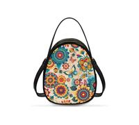 OPENARTUP Boho Ladies Shoulder Bags Crossbody,Soft Leather Compact and Portable Small Square Anti Theft Beautiful and Fashion Colorful Butterfly Purse for Shopping,Travel,Workout,All Seasons