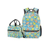 OPENARTUP Capybara Backpack for Girls with Lunchbox Elementary School Backpacks Kids Backpack Big Capacity Insulated Lunch Bag Snack Bag Kawaii Bookbag Leakproof for Picnic