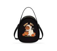 OPENARTUP Capybara Womens Bags Crossbody,Anti Theft Double Layer with Portable Black Fashion and Cute Fancy Small Leather Pockets for Any Other Occasions,Walking,Daliy Life,Travel,All Saints' Day