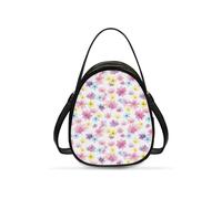 OPENARTUP Daisy Crossbody Bag Women,With Shoulder Strap Double Layer Pink Beautiful and Cute Small Soft Leather Bags for Daliy Life,Workout,Travel,All Seasons,Cycing,Shopping,Work