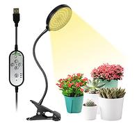 OPENBEAUTY Grow Light 15W Sunlike Full Spectrum LED Plant Grow Lights with Timer Auto On/Off 4/8/12H Waterproof Grow Lamp for Indoor Plants, 5 Dimmable Levels, Adjustable Gooseneck
