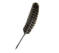 OPENDGO Feather Ballpoint Pen Metal Stem,Vintage Feather Pen Refined Plated Rod Quill Ballpoint Pen For School Writing Lovers