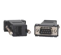 Opengear 319016 cable gender changer DB9M RJ45 Black