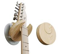 Openhagen World’s Only - Collapsible Electric Guitar Hanger and Wall Mount Bracket Holder for Guitars and Basses - Danish Design - Space Saving - Wooden - Oak Color - Scratch Proof