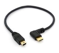 OpenII Angle USB Type C to Micro USB Cable, 90 Degree USB-C Male to Micro-B Male Adapter Converter (90°Type C - Mini)