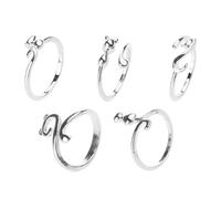 Opening Ring Adjustable Finger Eye Catch Crochet Alloy Tension Regulator Tool Yarn Ring for Knitting