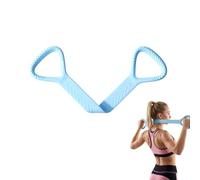 Opening Shoulder Resistance Band, Widened Silicone Strap Shoulders Exercise Bands with Anti-Slip Particle Handle for Back Arm Stretching Training