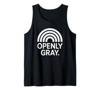 Openly Gray Funny Grey Hair Pride All Natural Grey Senior Tank Top