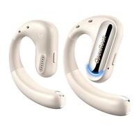 OpenRock Pro Open Ear Bluetooth 5.2 Headphones Sport, Air Conduction Earbuds, Wireless Earphones with 46-Hour Play Time, Deep Bass, ENC Noise Cancelling, IPX5 Waterproof for Sport, Workout (Beige)