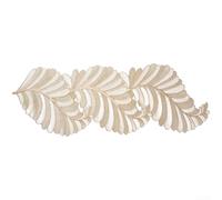 Openwork Cutout Table for runner 33x92cm Gold Leaf PVC Openwork(Golden) | PVC material, resists heat and stains, long-lasting use, gold leaf pattern, easy care