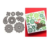 Openwork Floral Pattern Die Cuts for Card Making, Radial Flowers Metal Cutting Dies for Paper Scrapbooking, DIY Stencils for Album Party Wedding Festivals Decoration