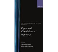 Opera and Church Music 1630-1750 - 9780193163058