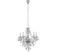 Opera - Clear & Chrome 5 arm Traditional Crystal Chandelier - Houseoflights