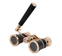 Opera Glasses, 3X25 3X25 Opera Binoculars Telescope Theater Portable Theater Glasses with Foldable and Extendable Handle, Vintage Small Binoculars for Concerts Theater (Black)