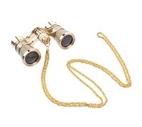 Opera Glasses, 3X25 Theater Binoculars with Necklace Chain, Mini Binocular Compact for Women Adults in Opera Musical Concert Outdoor Sightseeing Travel