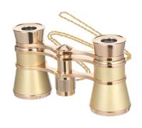 Opera Glasses for Women, 3X25 Mini Theater Binoculars with Gold Chain, Optical Lens Vision for Musical Concert, Equestrianism, Performance, Bird Watching, Outdoor Soccer Game