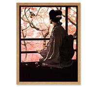 Opera Madame Butterfly Japanese Art Print Framed Poster Wall Decor 12x16 inch
