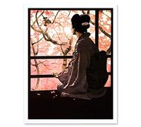 Opera Madame Butterfly Japanese Art Print Framed Poster Wall Decor 12x16 inch