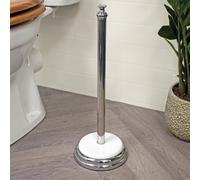 Showerdrape Opera Freestanding Spare Toilet Roll Holder, White