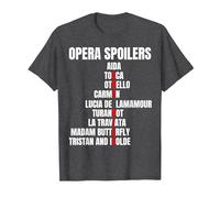 Opera Spoiler Tosca She Dies Latraviata Madame Butterflies T-Shirt, Men, Dark Heather Grey, X-Large