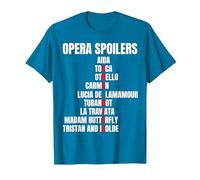 Opera Spoiler Tosca She Dies Latraviata Madame Butterflies T-Shirt, Men, Sapphire Blue, 3X-Large