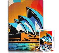 Opera Sydney Pop Art 1000 Piece Jigsaws for Teenagers Logical Thinking Development Game Great Gift for Meaningful Moments Size 50x75cm