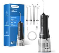 Operan Water Flossers for Teeth Cordless (Black, 1Pack)