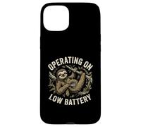 Operating On Low Battery Funny Office Worker Burnout Case for iPhone 15 Plus