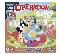 Operation Bluey Edition Board Game for Children - Electronic Talking Game with All-in-1 Carrying Case - 2 Ways to Play - 1+ Players - 10 Mins - Ages 6+ - English Version