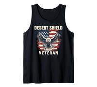 Operation Desert Shield Persian Gulf War Veteran Grandpa Dad Tank Top