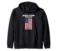 Operation Desert Storm Persian Gulf War Veteran Grandpa Dad Zip Hoodie