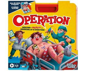 Operation Electronic Board Game with All-in-One Carry Case 2 Ways To Play