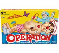 Operation Electronic Board Game with Doctor Cards and Funny Ailments, 1+ Player